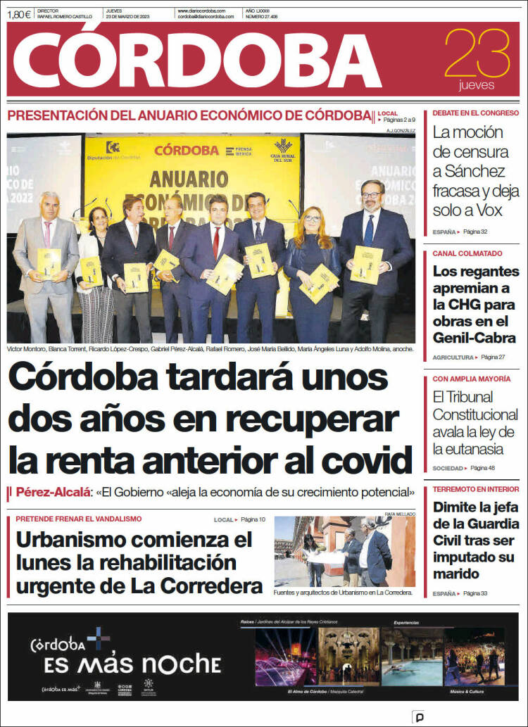 Portada de Diario de Córdoba (España)