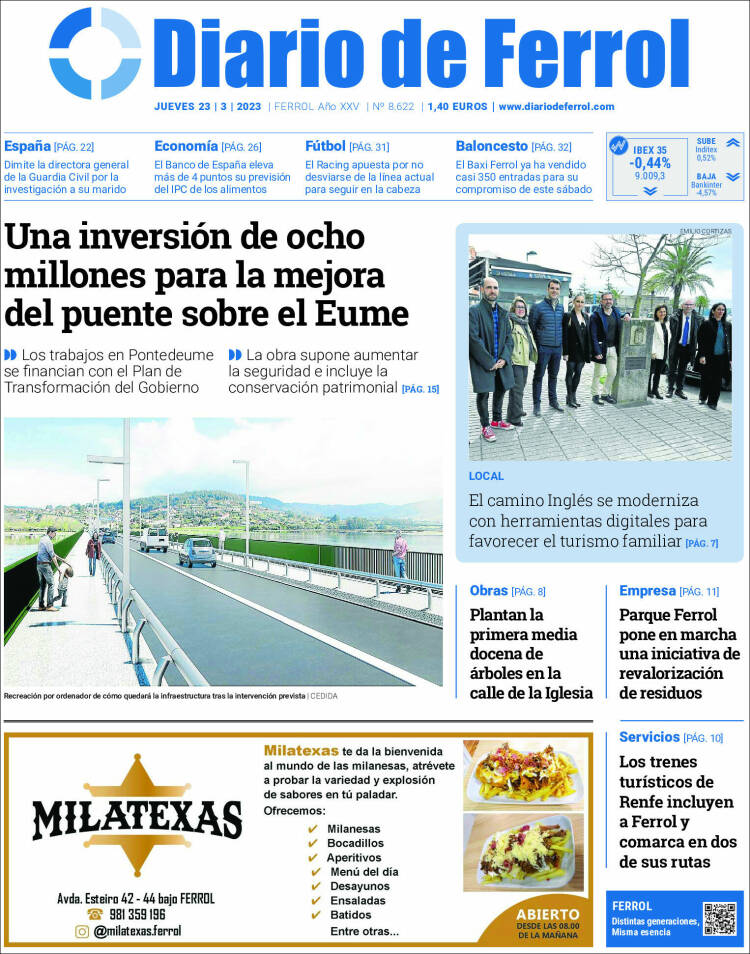 Portada de Diario de Ferrol (Spain)