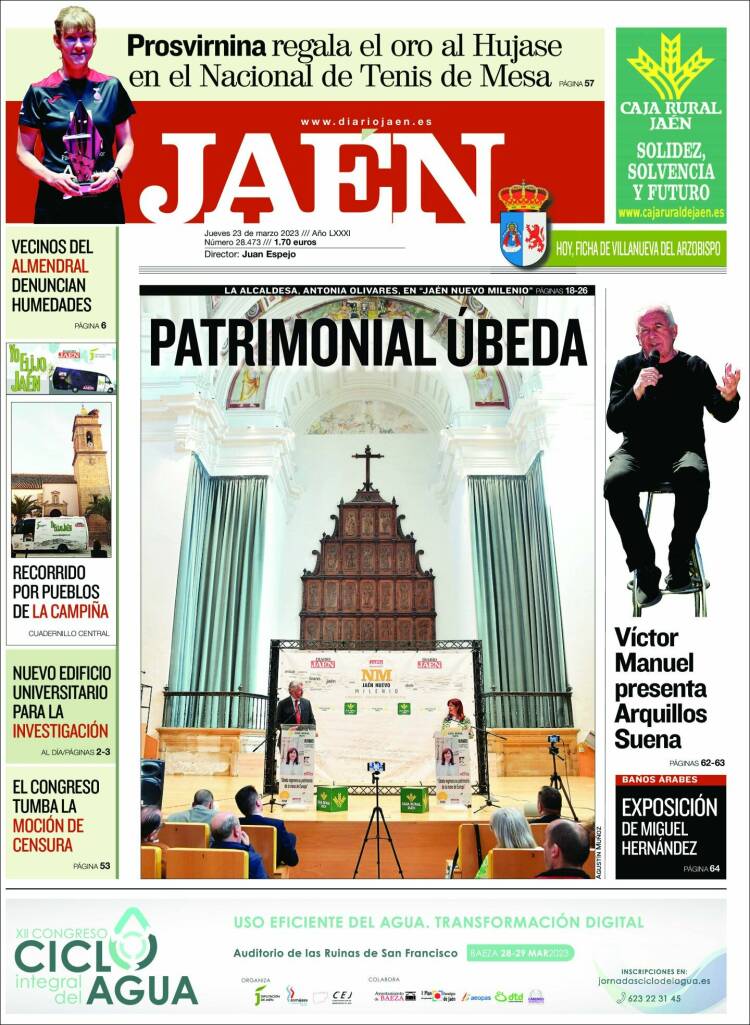 Portada de Diario Jaén (Spain)