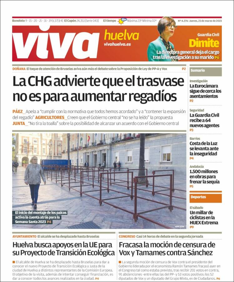 Portada de Viva Huelva (Spain)