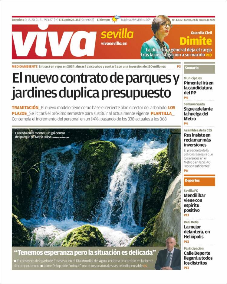 Portada de Viva Sevilla (España)