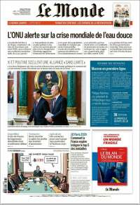 Portada de Le Monde (Francia)