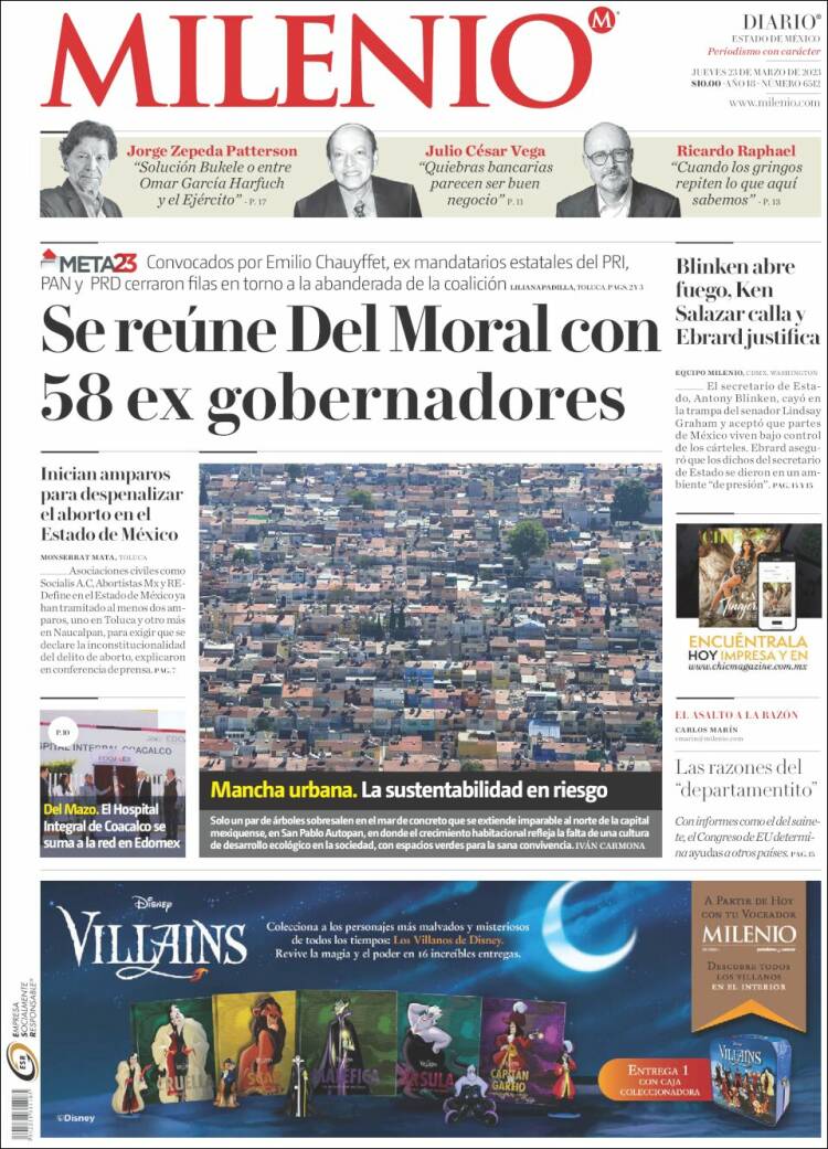 Portada de Milenio - Estado de México (M&eacute;xico)