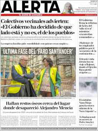 Portada de Alerta - El Diario de Cantabria (España)