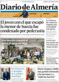 Portada de Diario de Almería (España)