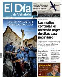 Portada de El Día de Valladolid (España)