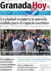 Portada de Granada Hoy (España)