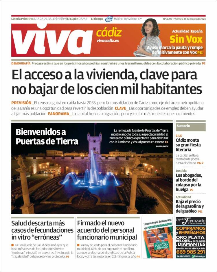 Portada de Información - Cadiz (España)