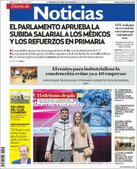 Portada de Noticias de Navarra (España)