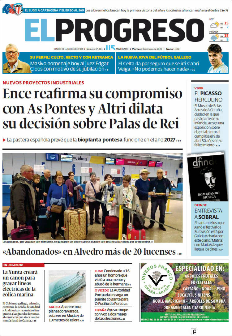 Portada de El Progreso (España)