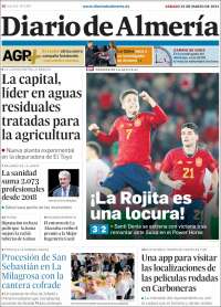 Portada de Diario de Almería (España)