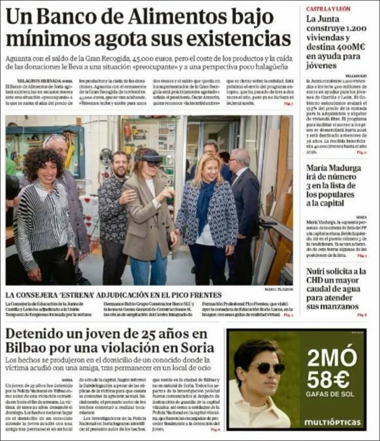 Portada de Diario de Soria (España)