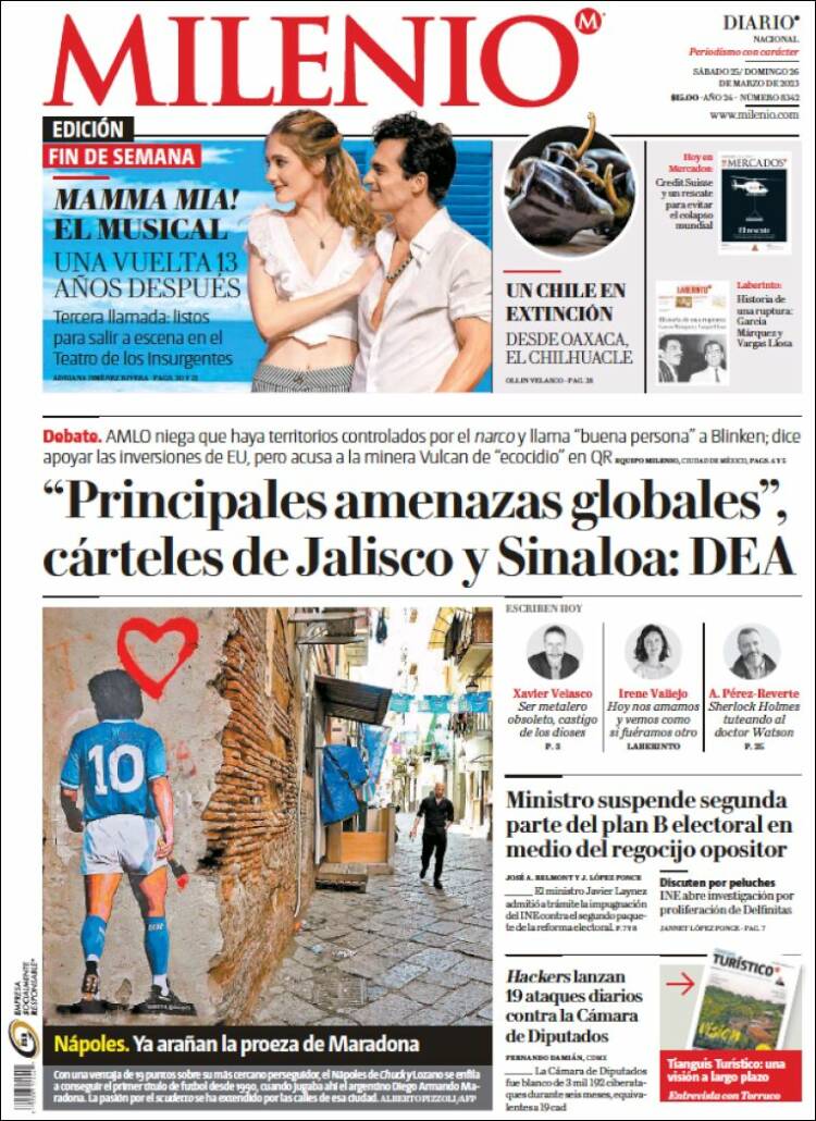 Portada de Milenio (México)