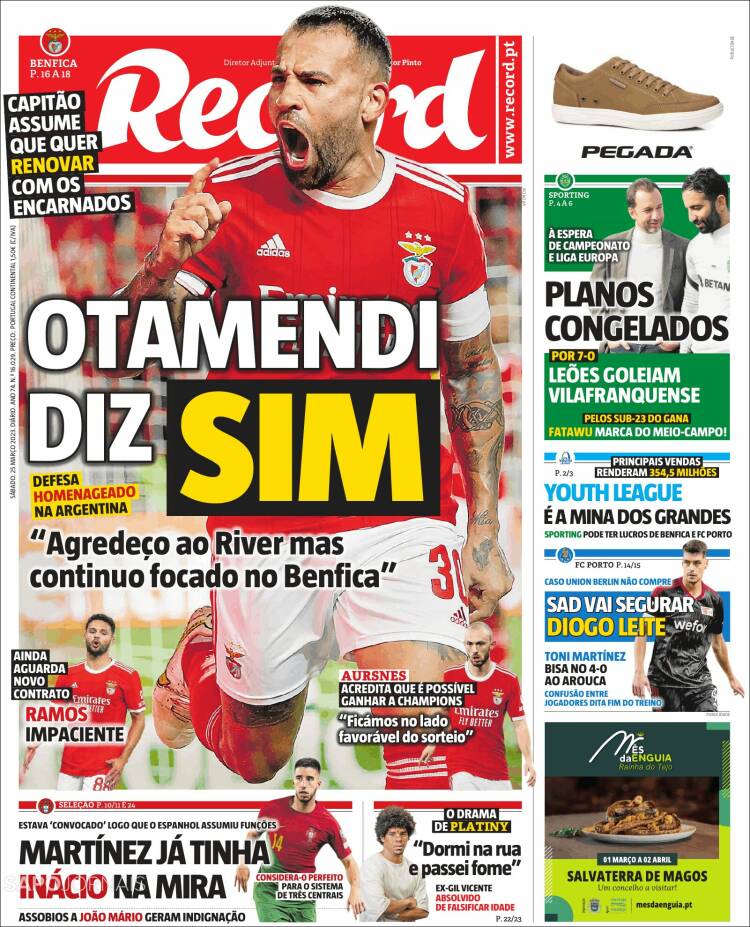 Portada de Record (Portugal)