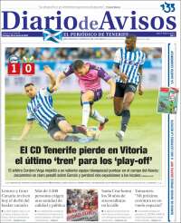 Portada de Diarios de Avisos (España)