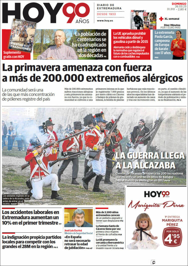 Portada de Hoy - Badajoz (España)