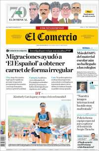 Portada de El Comercio (Perú)