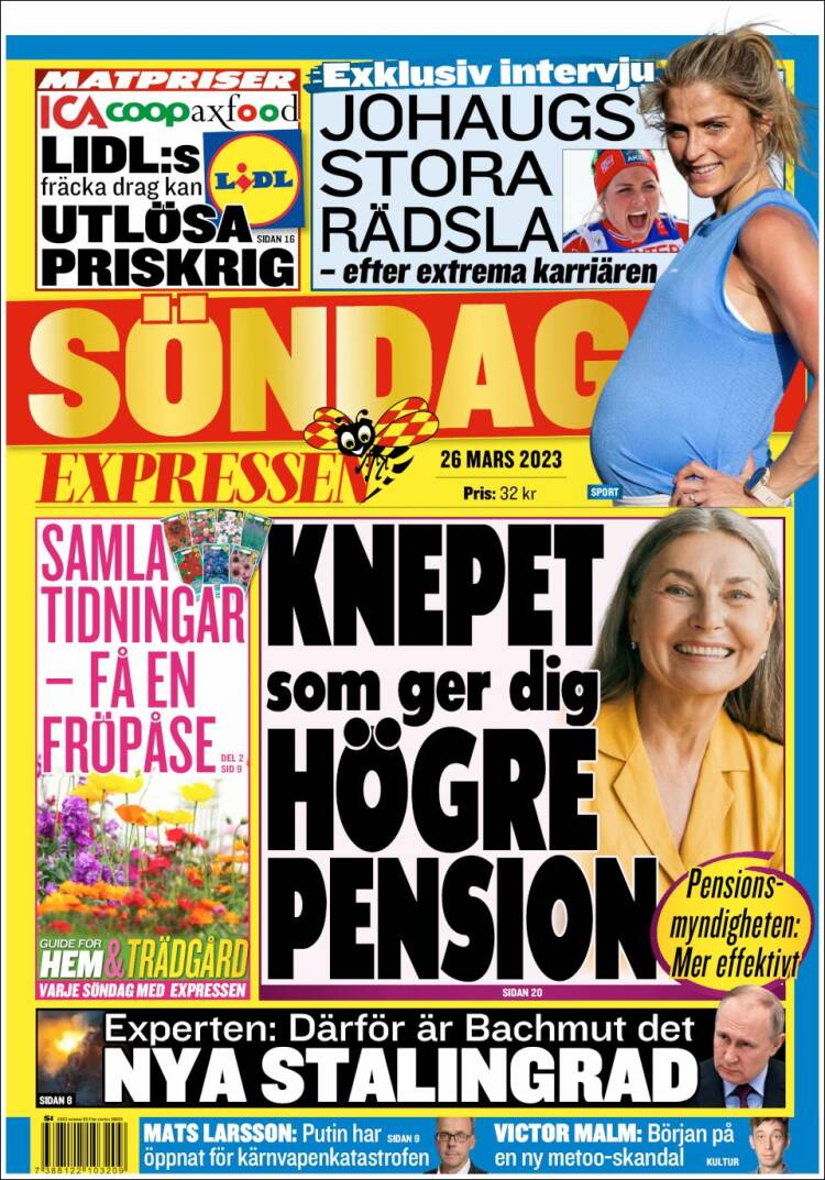 Portada de Expressen (Suecia)