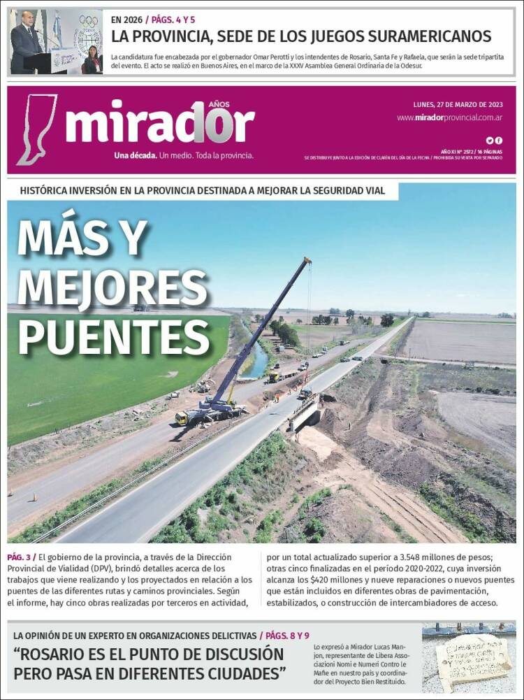 Portada de Mirador Provincial (Argentina)