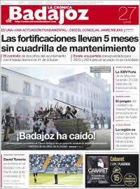 Portada de La Crónica de Badajoz (Spain)