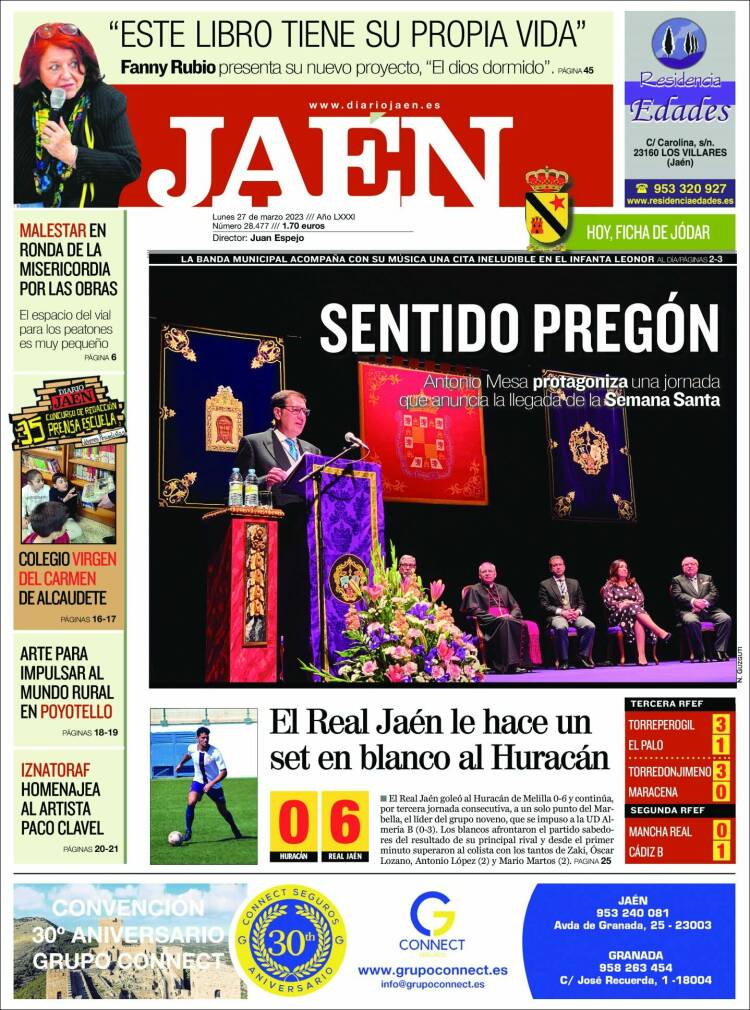 Portada de Diario Jaén (Spain)