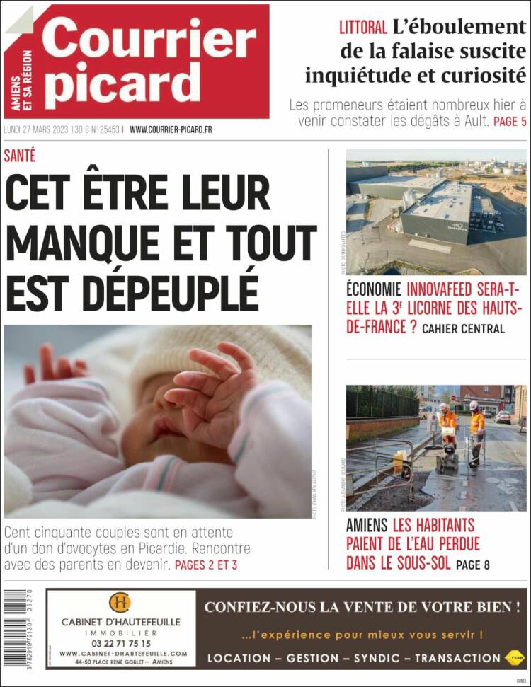 Portada de Courrier Picard (France)