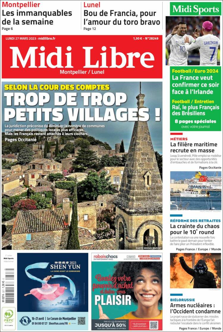 Portada de Midi Libre (France)