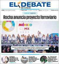 Portada de El Debate de Culiacán (Mexico)