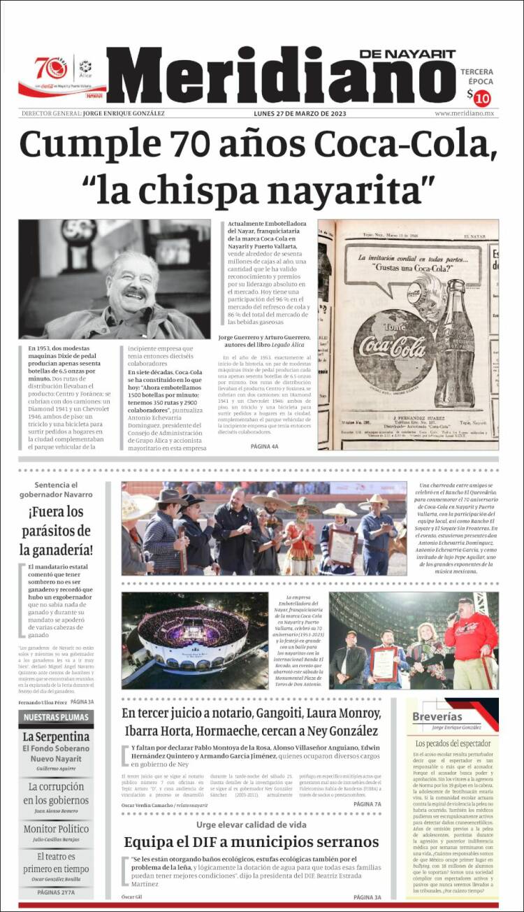 Portada de Meridiano (Mexico)