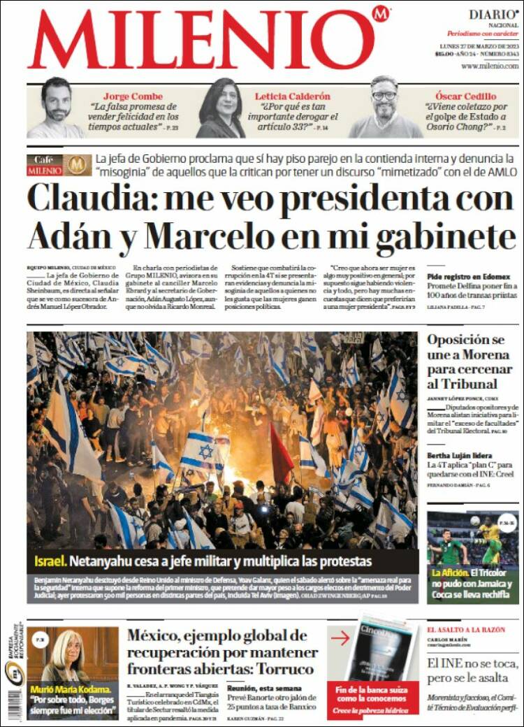 Portada de Milenio (Mexico)