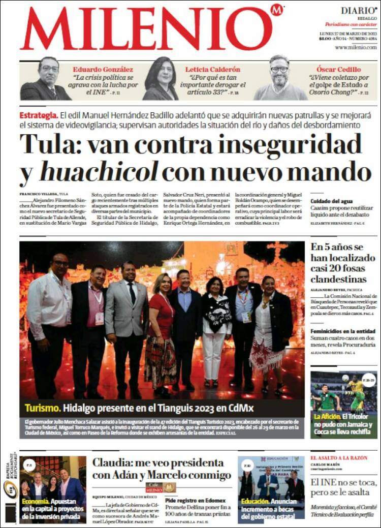 Portada de Milenio de Hidalgo (México)