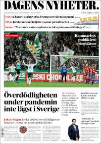 Portada de Dagens Nyheter (Suecia)