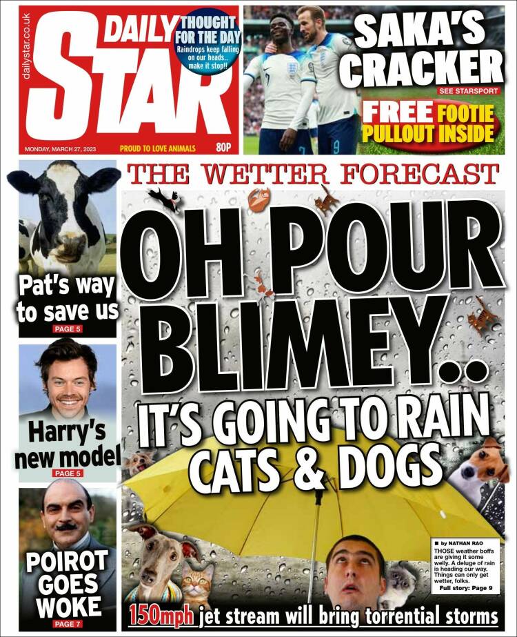 Portada de Daily Star (United Kingdom)