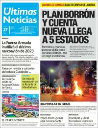 Portada de Últimas Noticias (Venezuela)