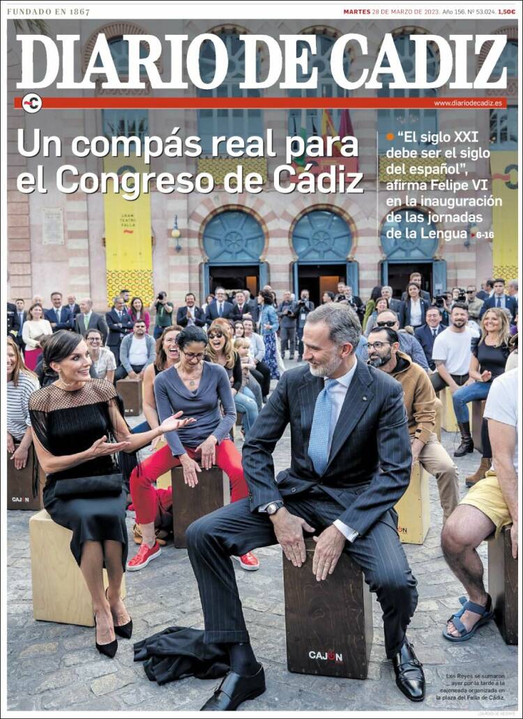 Portada de Diario de Cádiz (Espa&ntilde;a)