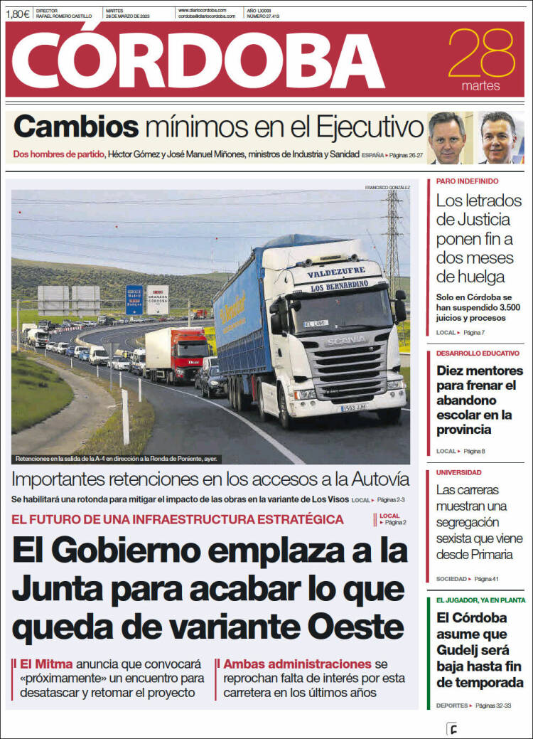 Portada de Diario de Córdoba (Espa&ntilde;a)