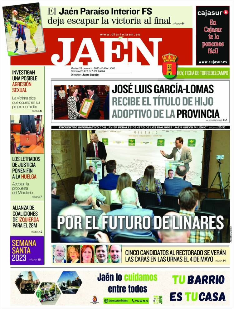 Portada de Diario Jaén (Espa&ntilde;a)