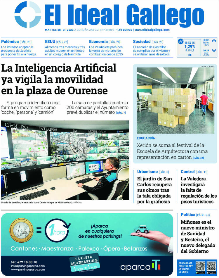 Portada de El Ideal Gallego (Espa&ntilde;a)