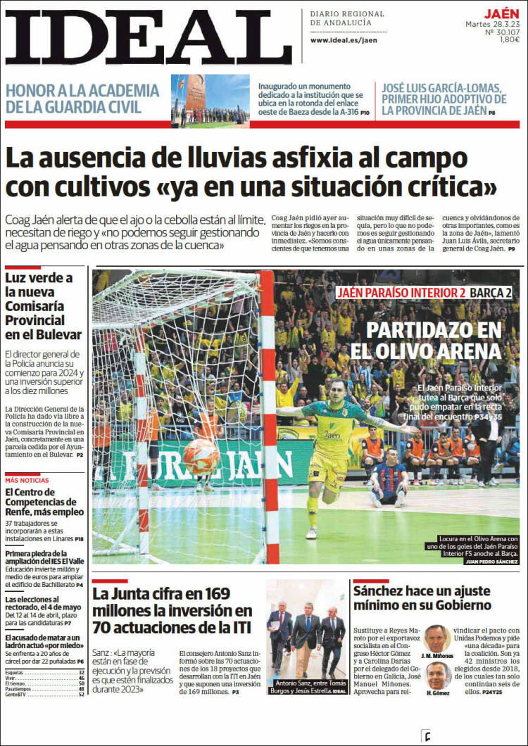 Portada de El Ideal de Jaén (Espa&ntilde;a)