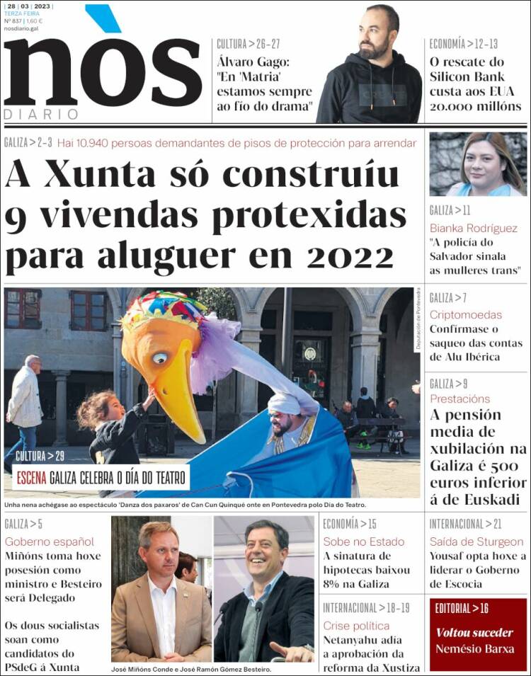 Portada de Nòs Diario (Espa&ntilde;a)