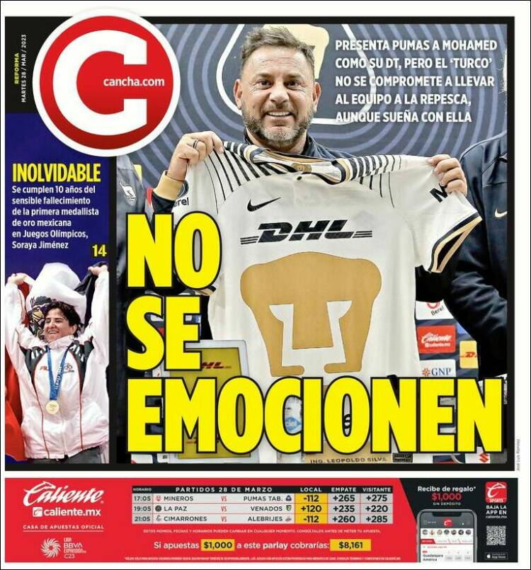 Portada de Cancha (M&eacute;xico)
