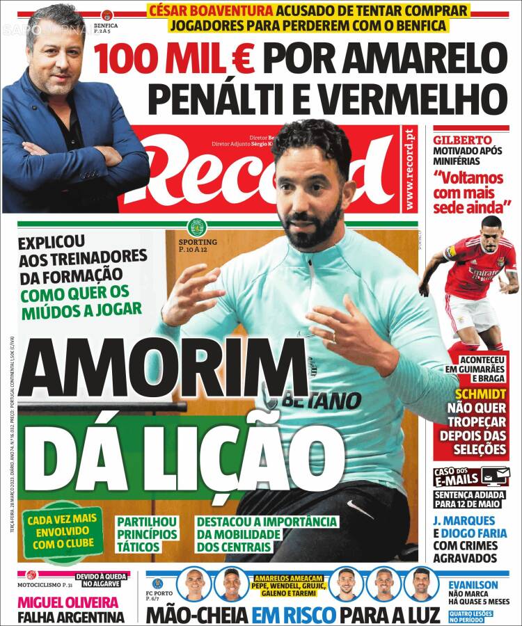 Portada de Record (Portugal)