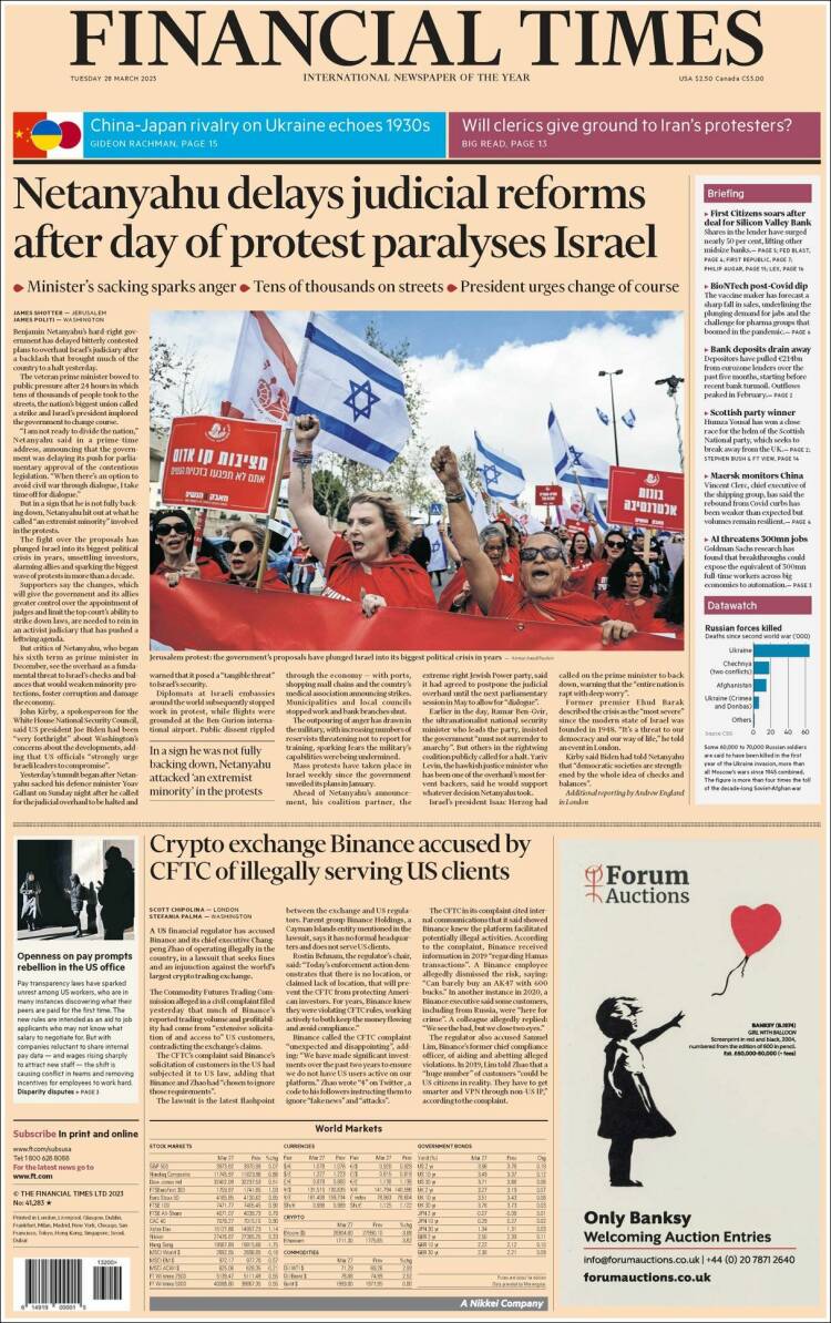 Portada de Financial Times - USA (USA)