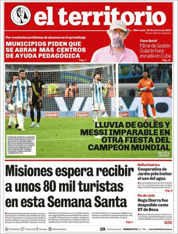 Portada de El Territorio (Argentina)