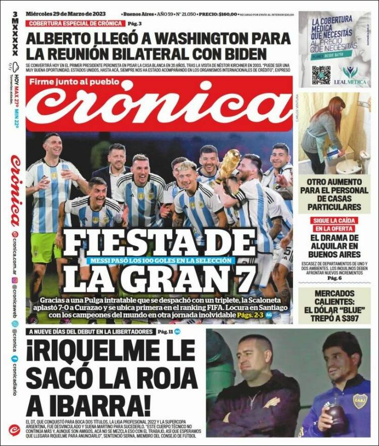 Portada de La Voz del Chaco (Argentina)