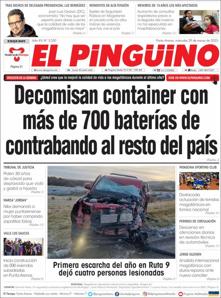 Portada de El Pingüino (Chile)