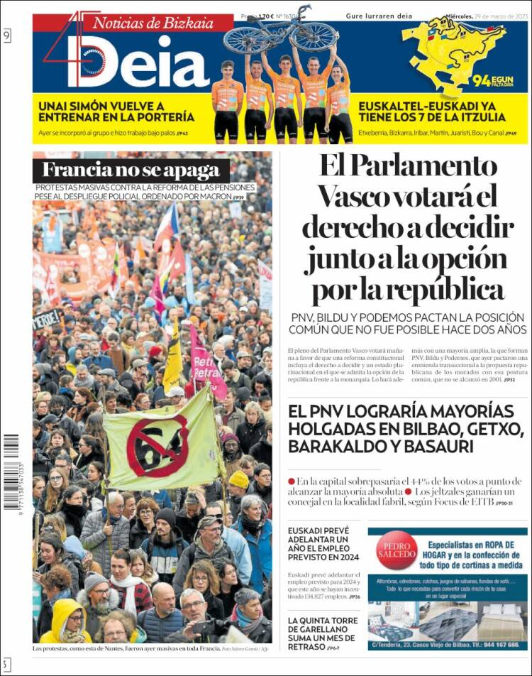 Portada de Deia (España)