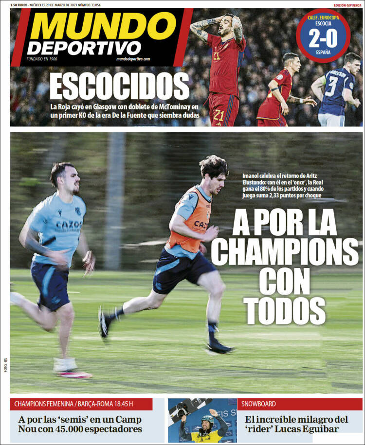 Portada de Mundo Deportivo Gipuzkoa (España)