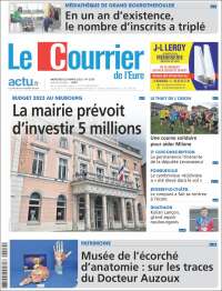 Portada de Le Courrier de l'Ouest (Francia)