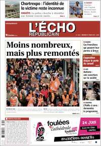 Portada de L'Echo Républicain (Francia)